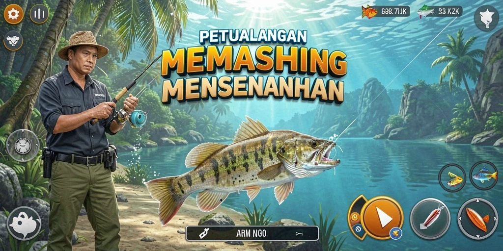 Tangkapan ikan yang menakjubkan dalam gameplay 5ZK.