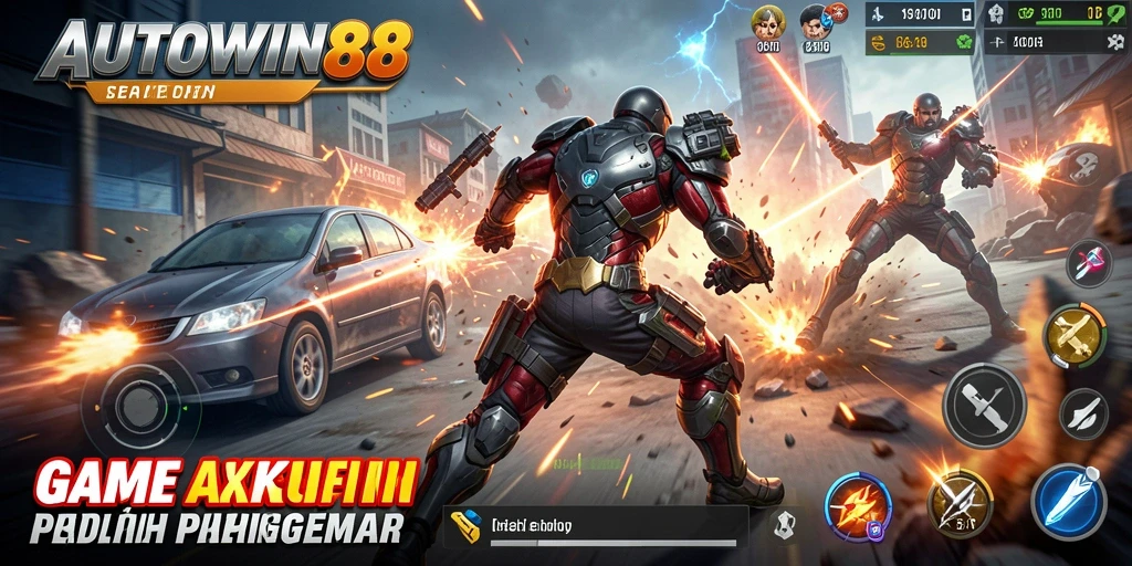 Tampilan mendebarkan dari gameplay aksi di AUTOWIN88.