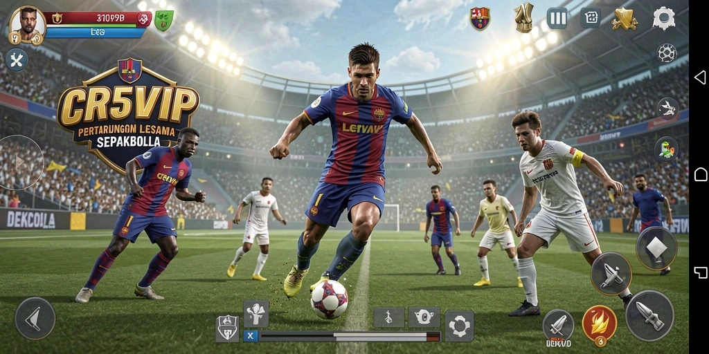 Tampilan seru pertarungan di dalam game CR7VIP dengan aksi mendebarkan.