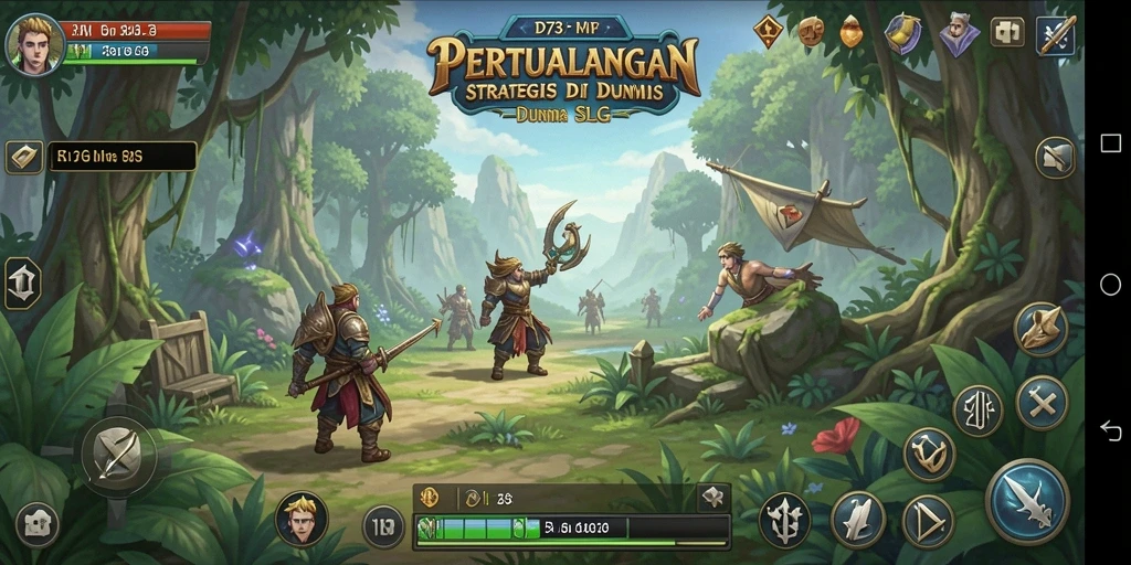 Tampilan utama D73 menunjukkan pertempuran strategis yang mendebarkan.