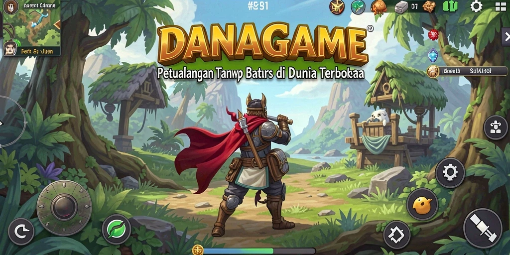Screenshot gameplay yang memukau dari DANAGAME di dunia terbuka.