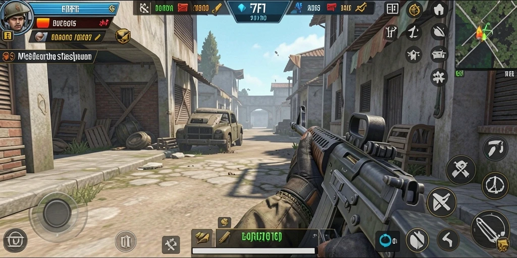 Tampilan gameplay seru F7F7 dengan aksi berstrategi.