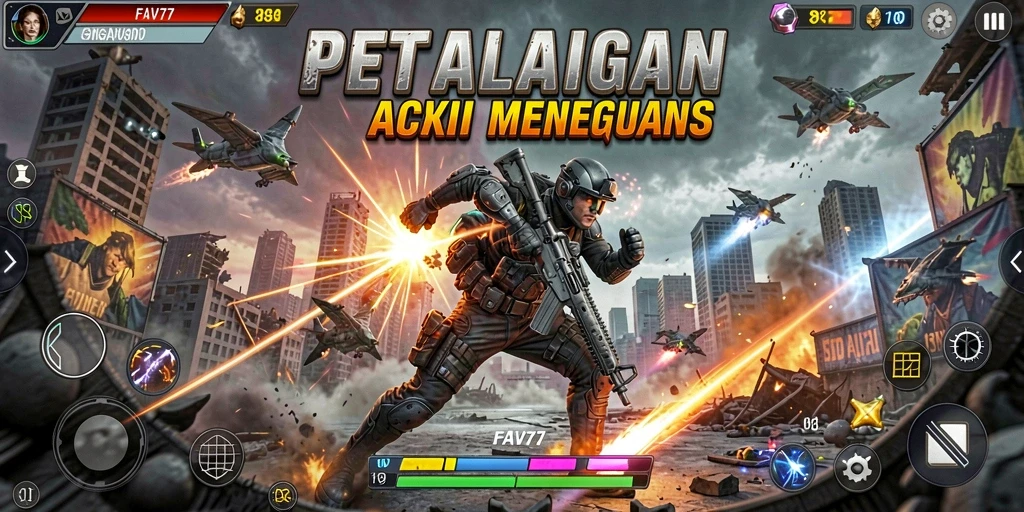 Gameplay FAV77 menampilkan aksi seru dan menegangkan.