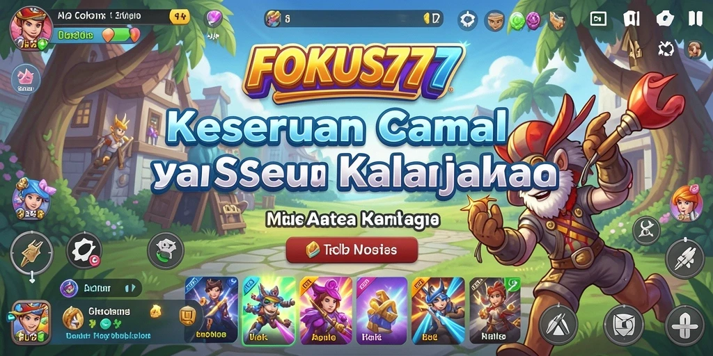 Gameplay seru dan menantang di FOKUS777 dengan grafis menarik.