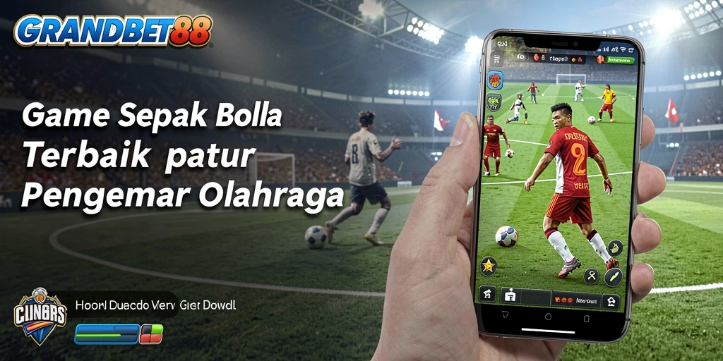Tampilan utama GRANDBET88 dengan gameplay sepak bola dinamis.