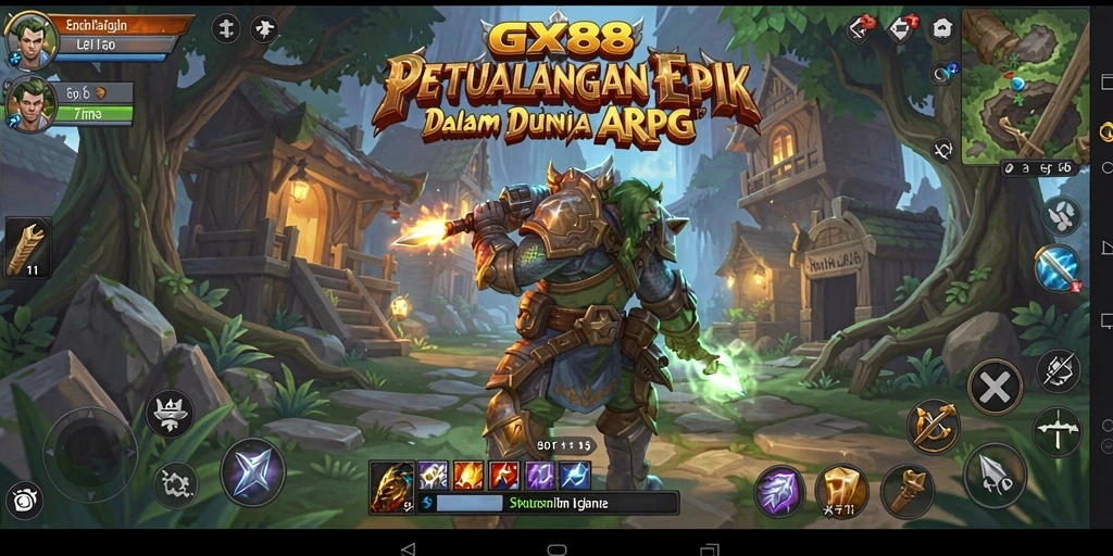 Tampilan gameplay menakjubkan dari GX88 dalam pertempuran ARPG.