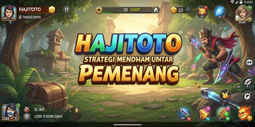 Tangkapan layar menunjukkan aksi pertempuran strategis dalam HAJITOTO.