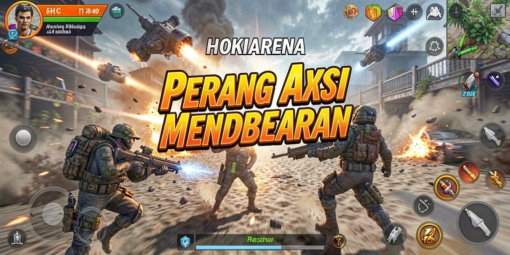 Tampilan bermain HOKIARENA yang penuh aksi dan ketegangan.