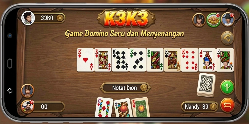 Tampilan menarik dari gameplay K3K3 yang memukau.