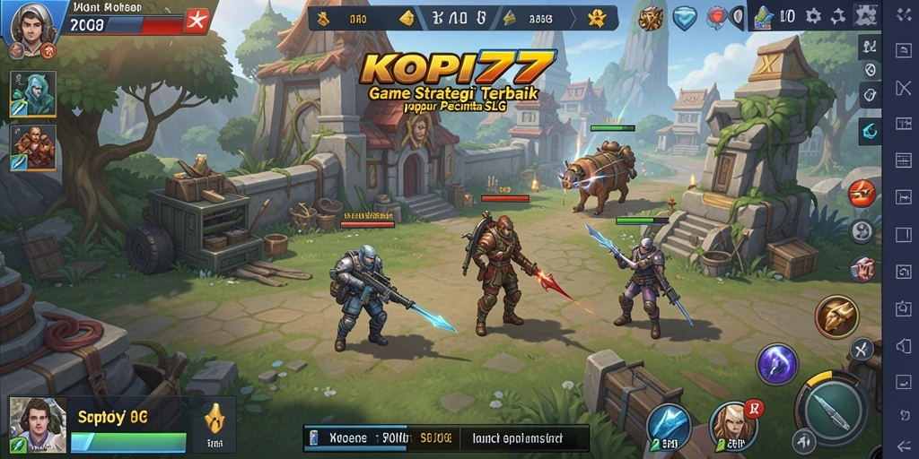 Tampilan gameplay KOPI77 saat mengelola kafe kopi dengan strategis.