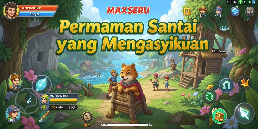 Screenshot gameplay <strong>MAXSERU</strong> menampilkan aksi seru dan grafis yang menarik.