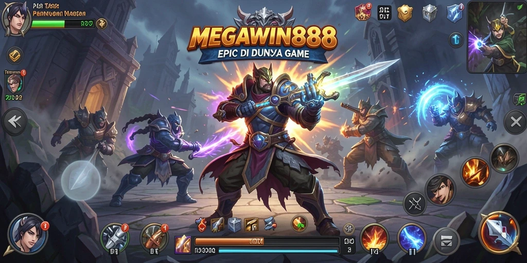 Tampilan gameplay seru dari MEGAWIN888 dalam pertarungan Fighting.