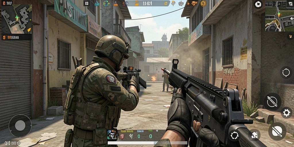 Gameplay mendebarkan PASTIWIN yang penuh aksi.