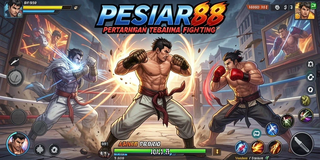 Tampilan seru gameplay PESIAR88 dengan pertarungan menegangkan.