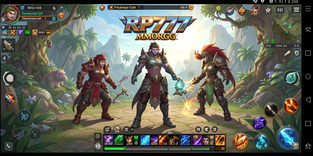 Tampilan menakjubkan dari gameplay MMORPG RP777.