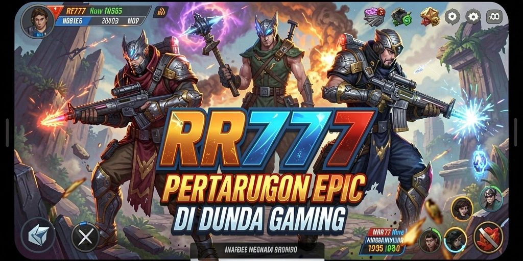 Tangkapan layar gameplay menampilkan aksi pertarungan mendebarkan di RR777.