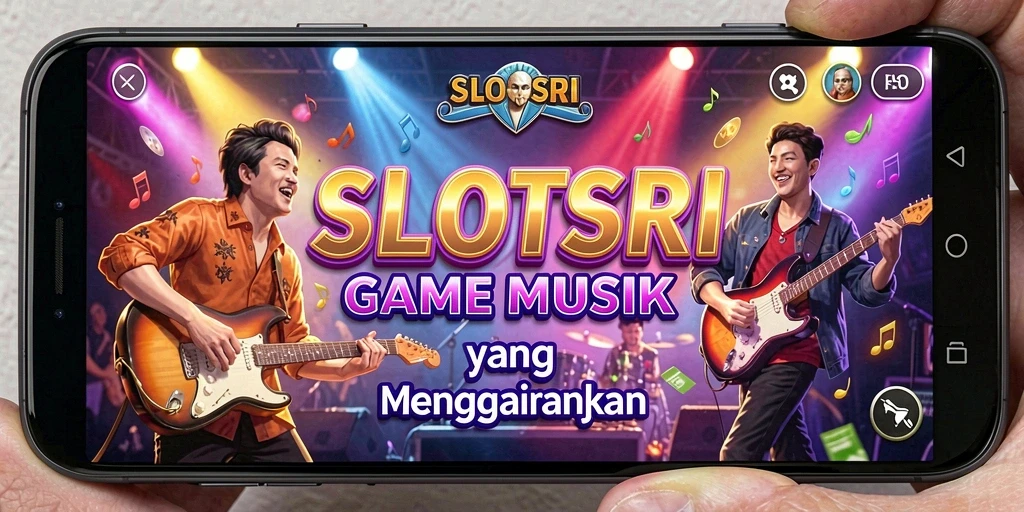 Tampilan gameplay SLOTSRI dengan aksi musik yang dinamis.