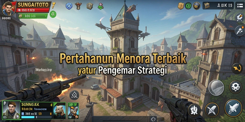 Tampilan gameplay SUNGAITOTO dalam mode Tower Defense yang seru.