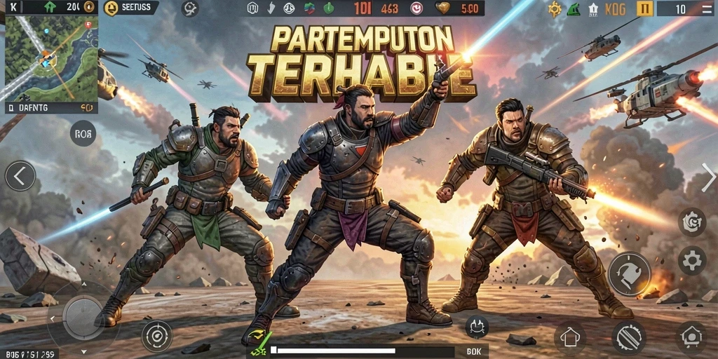 Tampilan gameplay seru di T6 dengan pertarungan intens.