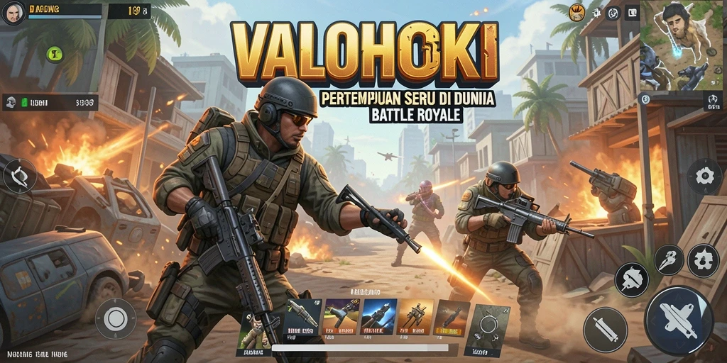 Gameplay seru dalam VALOHOKI yang menampilkan pertempuran intens.