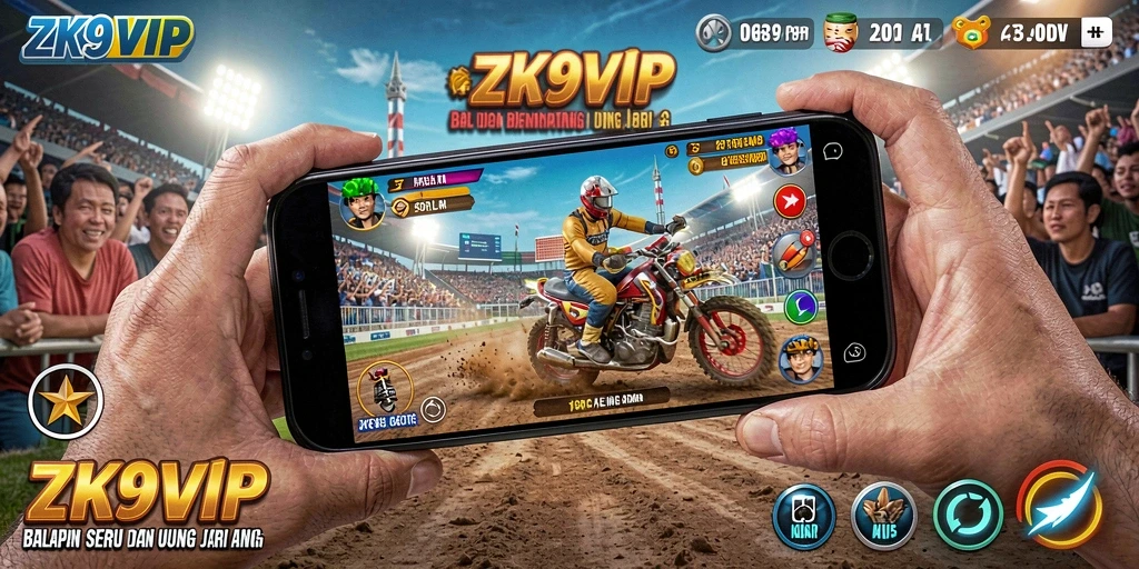 Grafik memukau dalam balapan ZK9VIP yang mendebarkan.