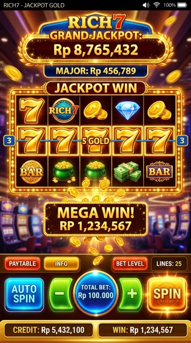 Detail aplikasi yang lengkap di rich7 untuk pengguna.
